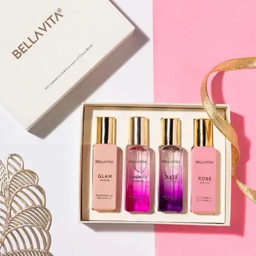 Bellavita Luxury Perfume Gift Set For Women - 4×20ml