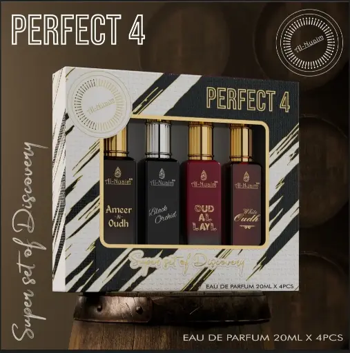 Al-Nauim Perfect 4 Gift Set For Men & Women (4 X 20ml)